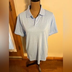 NWT/ MEMBERS MARK Light Blue Polo Shirt, Size S